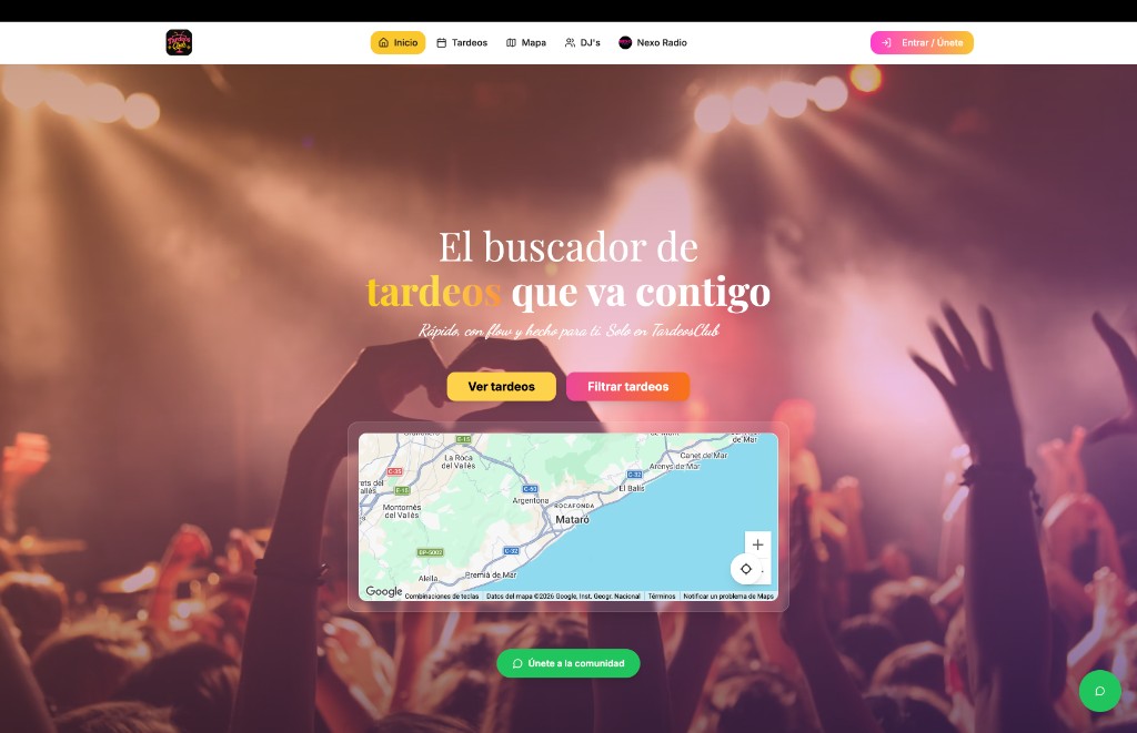 Web de Tardeos Club